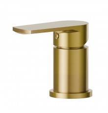 Newform Haka Смеситель на борт ванны, 1 отв., на 1 поток, цвет: PVD brushed gold. 72090.59.097