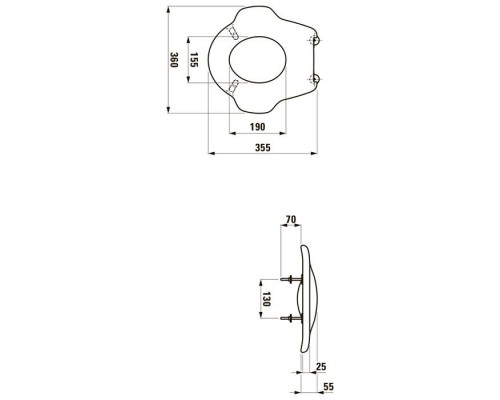 Laufen Florakids Сиденье для унитаза, цвет: белый. 8.9103.2.300.000.1 Laufen Florakids Сиденье для унитаза, цвет: белый. 8.9103.2.300.000.1