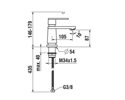 Laufen The New Classic Смеситель для раковины, на 1 отв., излив: 10.5см, цвет: хром. HF900502100000 Laufen The New Classic Смеситель для раковины, на 1 отв., излив: 10.5см, цвет: хром. HF900502100000