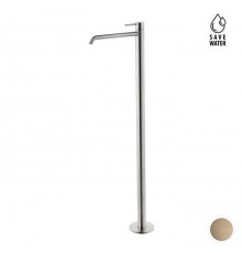 Newform X-STEEL 316 Смеситель для раковины, напольный, излив 28см., наружная часть, цвет: PVD Brushed pale gold. 69618EX.59.098