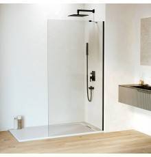 Душевая перегородка RGW Walk In WA-102B 100x195, профиль черный, стекло прозрачное 6 мм