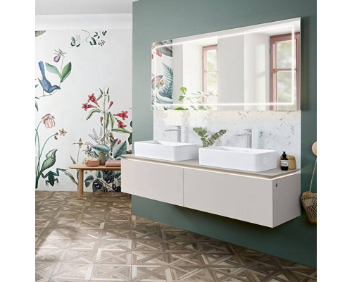 VilleroyBoch Collaro Раковина накладная 56х36х14.5см., без отв., цвет: альпийский белый. 4A205601