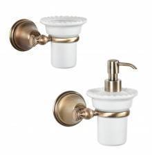 Набор Стакан Tiffany World Harmony TWHA109br + Дозатор TWHA108br