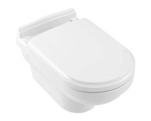 VilleroyBoch Hommage Унитаз 37х60х34.5см., подвесной, CeramicPlus, цвет: альпийский белый. 6661B0R1
