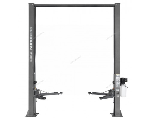 Подъемник двухстоечный 4 т, верхняя синхронизация, H=4 м, 220 В, серый NORDBERG N4120H1-4G_3+2_220