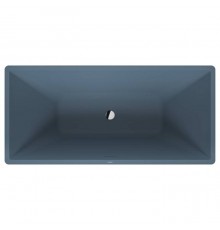 Duravit Vitrium Ванна отдельностоящая 160x75см, с ножками, с2 наклонами для спины, прямоугольная, цвет: синий матовый. 700460HB