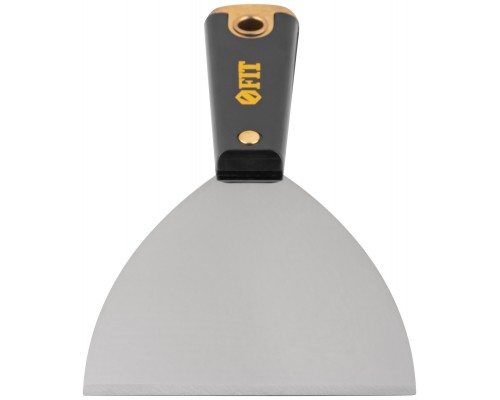 Шпатель для удаления ржавчины Профи, толщ. лезвия 1 мм, пластик.ручка с метал.бойком  4" (100 мм)