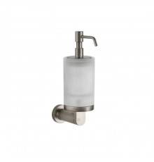 Gessi Emporio accessories Дозатор для жидкого мыла, подвесной, сатинированное стекло, цвет: Finox Brushed Nickel. 38815#149