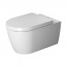 Duravit Me by Starck Унитаз 57х37см., подвесной, Rimless, с креплениями, Durafix, WonderGliss, цвет: белый. 25290900001