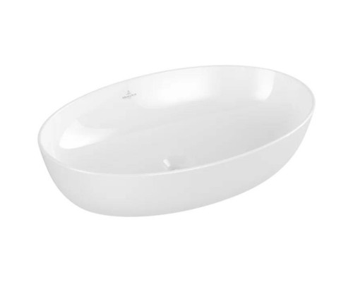 VilleroyBoch Artis Раковина 61х42х12.5см., накладная, без отв., без перелива, TitanCeram, цвет: альпийский белый. 41986101