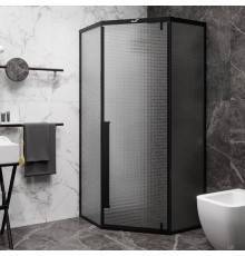 Душевой уголок Ceruttispa C3ABD 90x90, профиль черный