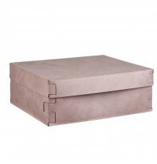 ADJ Коробка Snob, 36x30xH13,5 см., цвет: пепельная роза/устричный. 3630.07/02