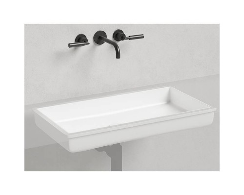 Salini Marea Раковина врезная снизу 75х40х12.9cм, без отв., без перелива, S-Stone, цвет: белый матовый. 1802210M Salini Marea Раковина врезная снизу 75х40х12.9cм, без отв., без перелива, S-Stone, цвет: белый матовый. 1802210M