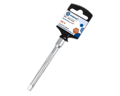 Удлинитель КОБАЛЬТ 1/4", 100мм Cr-v (1шт.) подвес