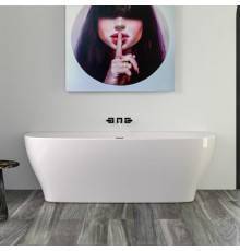 KNIEF Dream Wall Ванна пристенная 180х80х60см, с щелевым переливом, цвет: белый. 0100-091-06,  0100-252