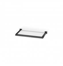 Decor Walther Corner GLA30 Полочка стеклянная 30x16.5см, подвесной, цвет: черный матовый. 0560860