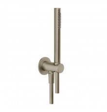 Gessi Shower Sets Душевой гарнитур с лейкой, выводом воды, держателем и шлангом 150см., цвет: Finox Brushed Nickel. 63329#149