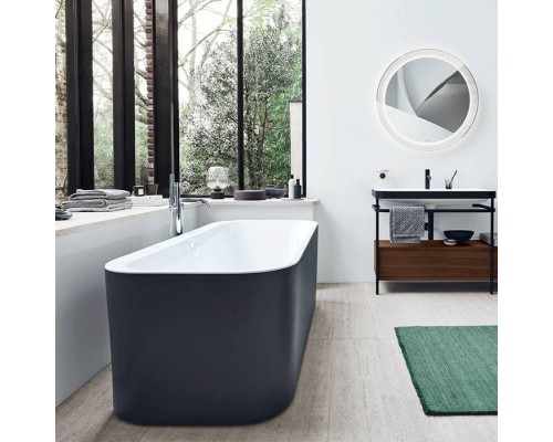 Duravit Happy D.2 Plus Ванна акриловая 180х80см, отдельностоящая, бесшовная панель, слив-перелив, цвет: graphite supermatt. 700453800000000 Duravit Happy D.2 Plus Ванна акриловая 180х80см, отдельностоящая, бесшовная панель, слив-перелив, цвет: graphite supermatt. 700453800000000