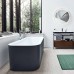Duravit Happy D.2 Plus Ванна акриловая 180х80см, отдельностоящая, бесшовная панель, слив-перелив, цвет: graphite supermatt. 700453800000000