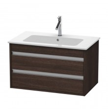 Duravit Ketho Тумба подвесная, 80x47.5х48см., с раковиной, с 2 выдв.ящиками, цвет: каштан темный. 2336830000,  KT642905353