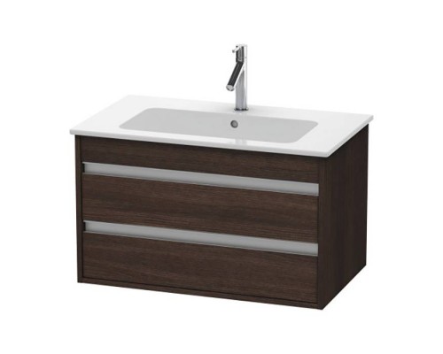 Duravit Ketho Тумба подвесная, 80x47.5х48см., с раковиной, с 2 выдв.ящиками, цвет: каштан темный. 2336830000,  KT642905353
