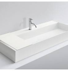 NOORTH milldue edition Раковина 108.4х47.2х12 см, 1 отв., накладная, цвет: белый. 2464*1 Bianco Opaco