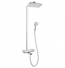 Hansgrohe Raindance Select Showerpipe 360 Душевой гарнитур, в набор входят: термостат с запорным и переключающим вентилем, переключатель для ручного душа, верхний душ Raindance E AIR 1jet 360x190 мм, ручной душ Raindance Select 150 3jet, душевой шланг . 2