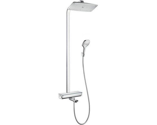 Hansgrohe Raindance Select Showerpipe 360 Душевой гарнитур, в набор входят: термостат с запорным и переключающим вентилем, переключатель для ручного душа, верхний душ Raindance E AIR 1jet 360x190 мм, ручной душ Raindance Select 150 3jet, душевой шланг . 2 Hansgrohe Raindance Select Showerpipe 360 Душевой гарнитур, в набор входят: термостат с запорным и переключающим вентилем, переключатель для ручного душа, верхний душ Raindance E AIR 1jet 360x190 мм, ручной душ Raindance Select 150 3jet, душевой шланг . 2