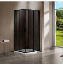 Душевой уголок Vincea Garda VSS-1G8090CGB 90x80 см, профиль чёрный, стекло тонированное