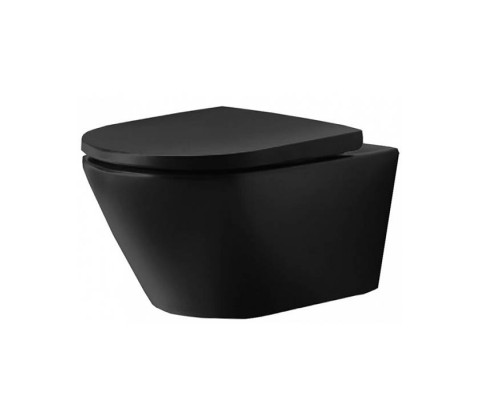 Duravit D-Neo Унитаз 37х36х54см., подвесной, безободковый, цвет: чёрный матовый. 2577098900