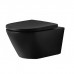 Duravit D-Neo Унитаз 37х36х54см., подвесной, безободковый, цвет: чёрный матовый. 2577098900