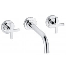Kludi 20 144 0520 Nova Fonte Classic Смеситель для раковины 180 мм, настен., на 3 отв., 90°, Комплек 201440520
