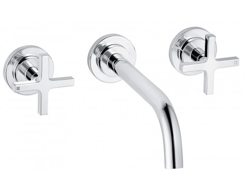 Kludi 20 144 0520 Nova Fonte Classic Смеситель для раковины 180 мм, настен., на 3 отв., 90°, Комплек 201440520