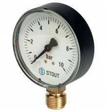 Манометр радиальный STOUT 80 мм (SIM-0010-801015)