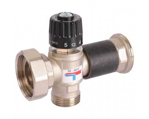 Насосная группа ROMMER RDG-0002 с термостатическим смесительным клапаном (35-60С) 1 без насоса (RDG-0002-002503)