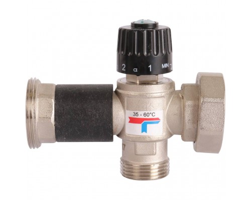 Насосная группа ROMMER RDG-0002 с термостатическим смесительным клапаном (35-60С) 1 без насоса (RDG-0002-002503)