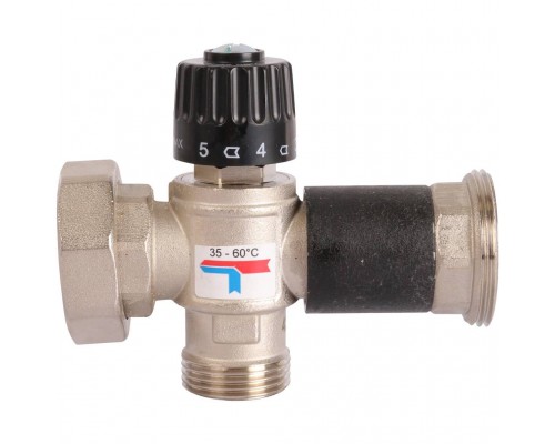 Насосная группа ROMMER RDG-0002 с термостатическим смесительным клапаном (35-60С) 1 без насоса (RDG-0002-002503)