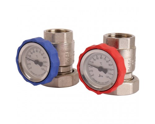 Насосная группа ROMMER RDG-0002 с термостатическим смесительным клапаном (35-60С) 1 без насоса (RDG-0002-002503)