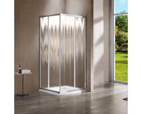 Душевой уголок Vincea Garda VSS-1G1111CH 110x110 см, профиль хром, стекло шиншилла