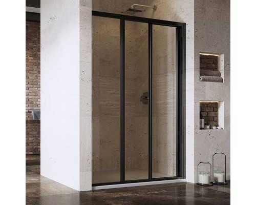 Душевая дверь в нишу Ravak Supernova ASDP3-130 Transparent, 200, профиль черный