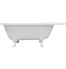 Ванна из искусственного камня Эстет Венеция R 170x80 см, с декоративными ножками, асимметричная