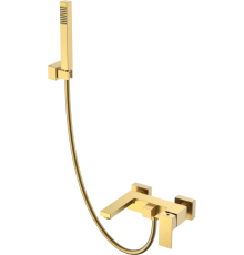 Смеситель для ванны с душем Boheme Qubic 473-MG matt gold