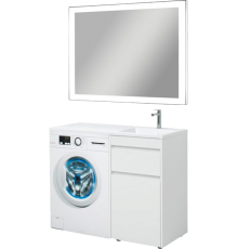 Мебель для ванной комнаты Aquanet Токио 48 1 ящик, с бельевой корзиной R