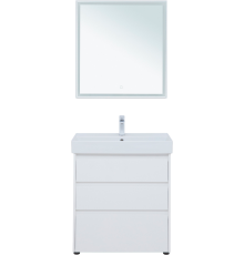 Мебель для ванной комнаты Aquanet Nova Lite 75 напольная, белая, 3 ящика
