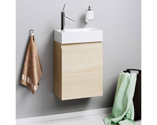 Тумба под раковину Aqwella Leon MP 40 дуб сонома