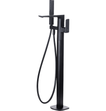 Напольный смеситель для ванны с душем Allen Brau Infinity 5.21009-31 С ВНУТРЕННЕЙ ЧАСТЬЮ, чёрный матовый