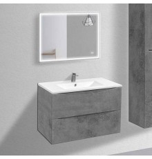 Мебель для ванной комнаты Vincea Mia 80 бетон, раковина VBS-13980