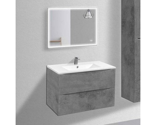 Мебель для ванной комнаты Vincea Mia 80 бетон, раковина VBS-13980