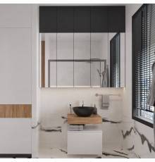 Мебель для ванной комнаты VitrA Ольборг 60: столешница 60, без отверстий, дуб французский + тумба 60