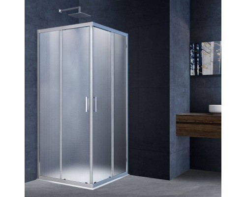 Душевой уголок Vincea Alpha VSS-3AL100MT 100x100, профиль хром, стекло текстурное